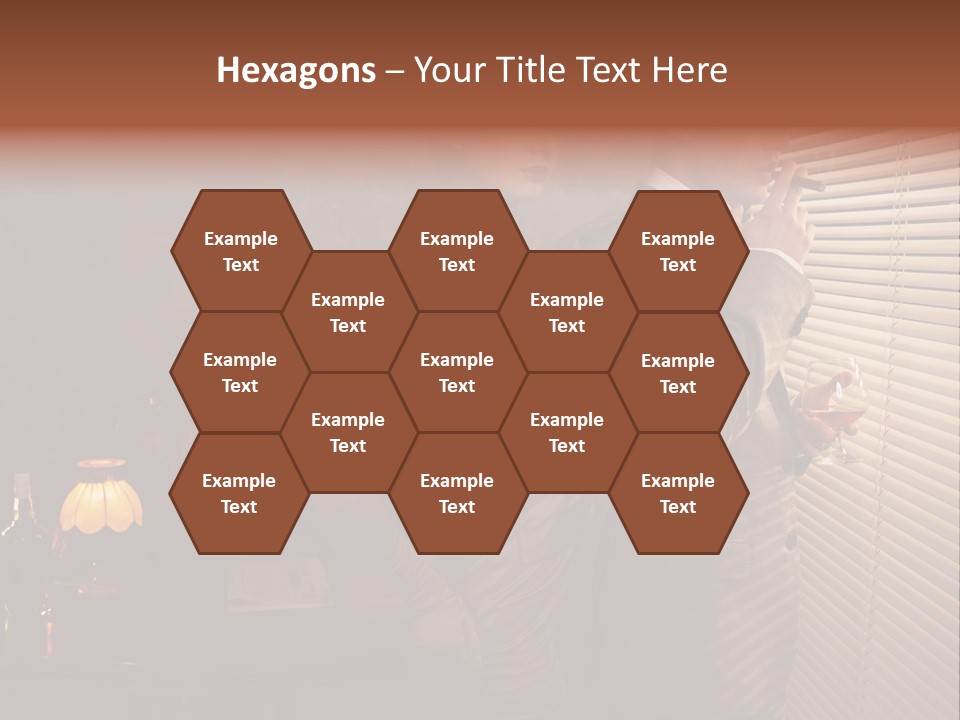 Whiskey Cigar Lovers PowerPoint Template