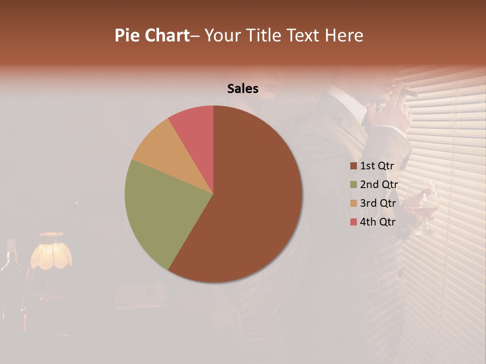 Whiskey Cigar Lovers PowerPoint Template