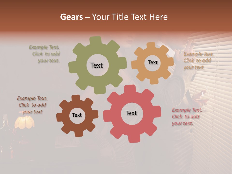 Whiskey Cigar Lovers PowerPoint Template