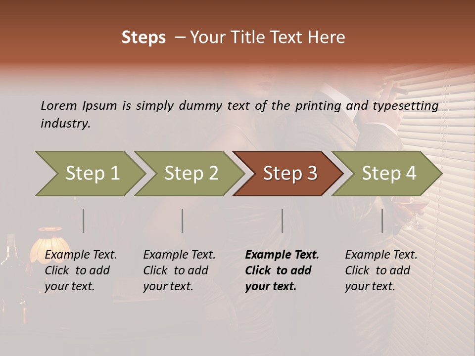 Whiskey Cigar Lovers PowerPoint Template