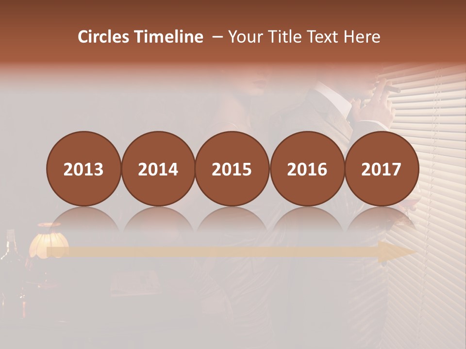 Whiskey Cigar Lovers PowerPoint Template