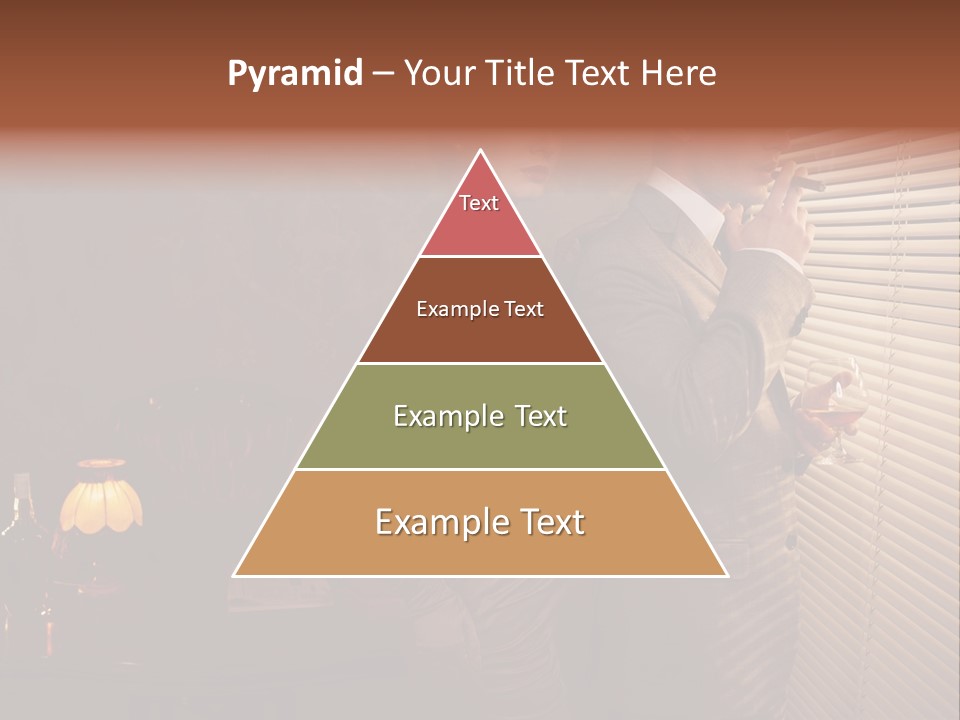 Whiskey Cigar Lovers PowerPoint Template