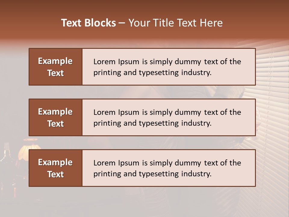 Whiskey Cigar Lovers PowerPoint Template