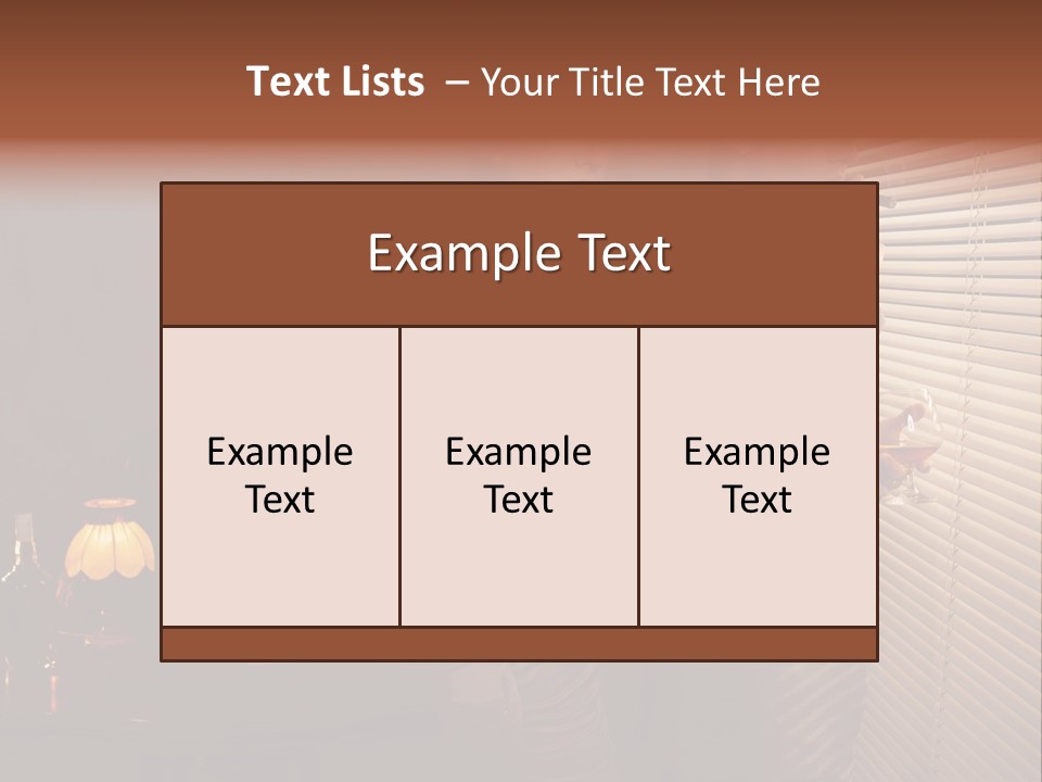 Whiskey Cigar Lovers PowerPoint Template