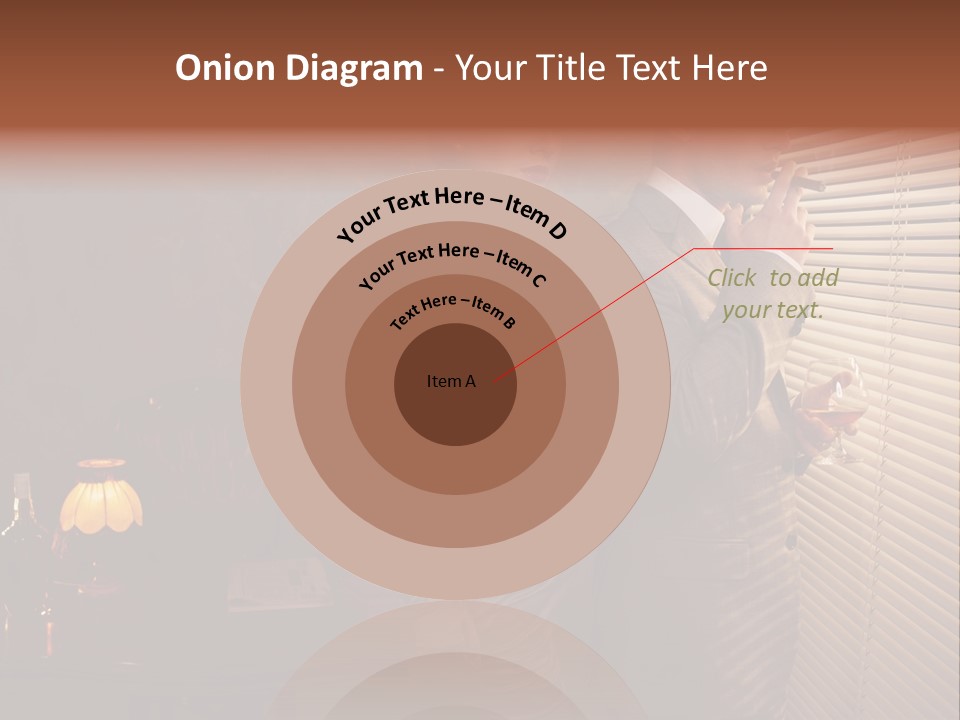 Whiskey Cigar Lovers PowerPoint Template