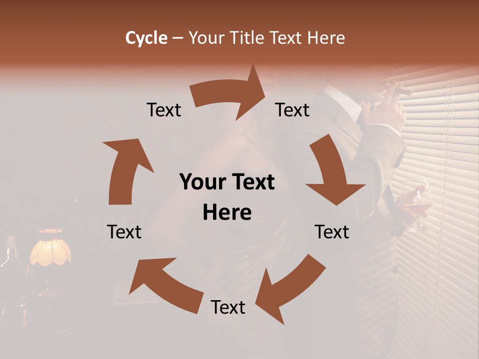 Whiskey Cigar Lovers PowerPoint Template