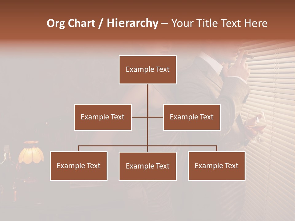 Whiskey Cigar Lovers PowerPoint Template