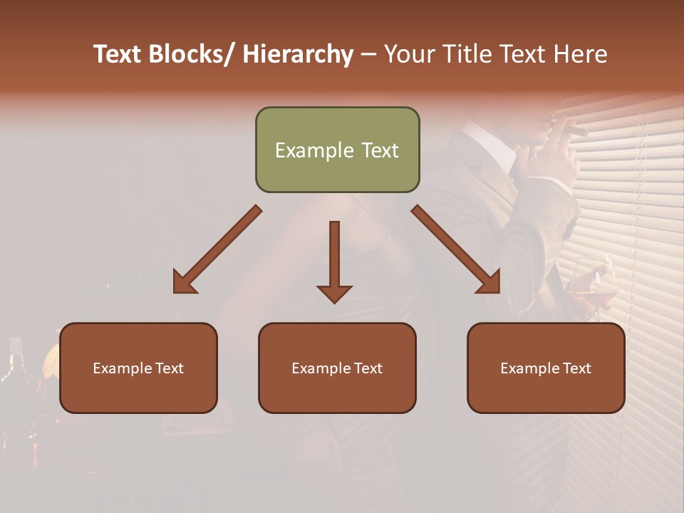 Whiskey Cigar Lovers PowerPoint Template