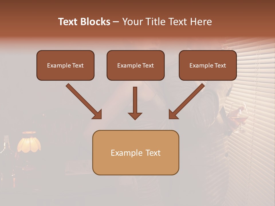 Whiskey Cigar Lovers PowerPoint Template