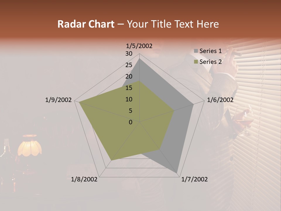 Whiskey Cigar Lovers PowerPoint Template