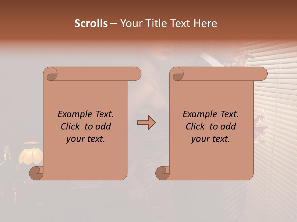 Whiskey Cigar Lovers PowerPoint Template