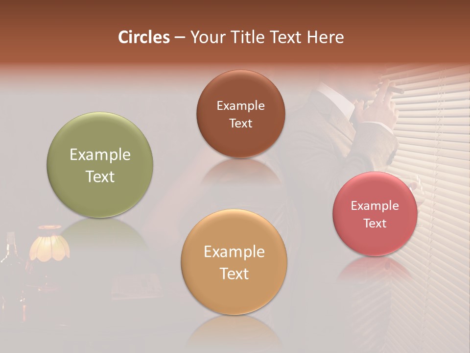 Whiskey Cigar Lovers PowerPoint Template