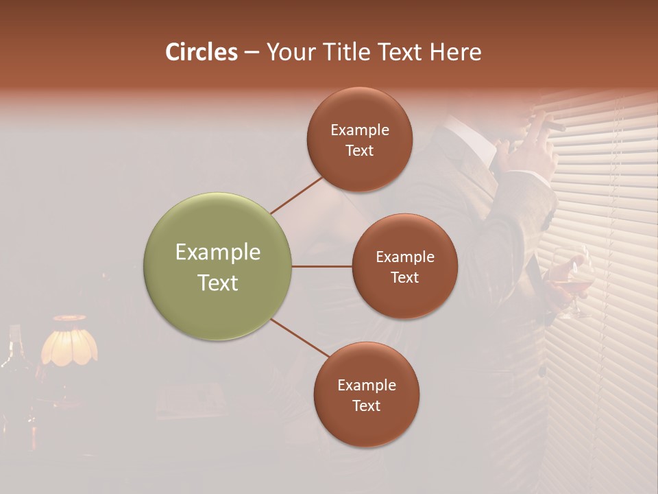 Whiskey Cigar Lovers PowerPoint Template