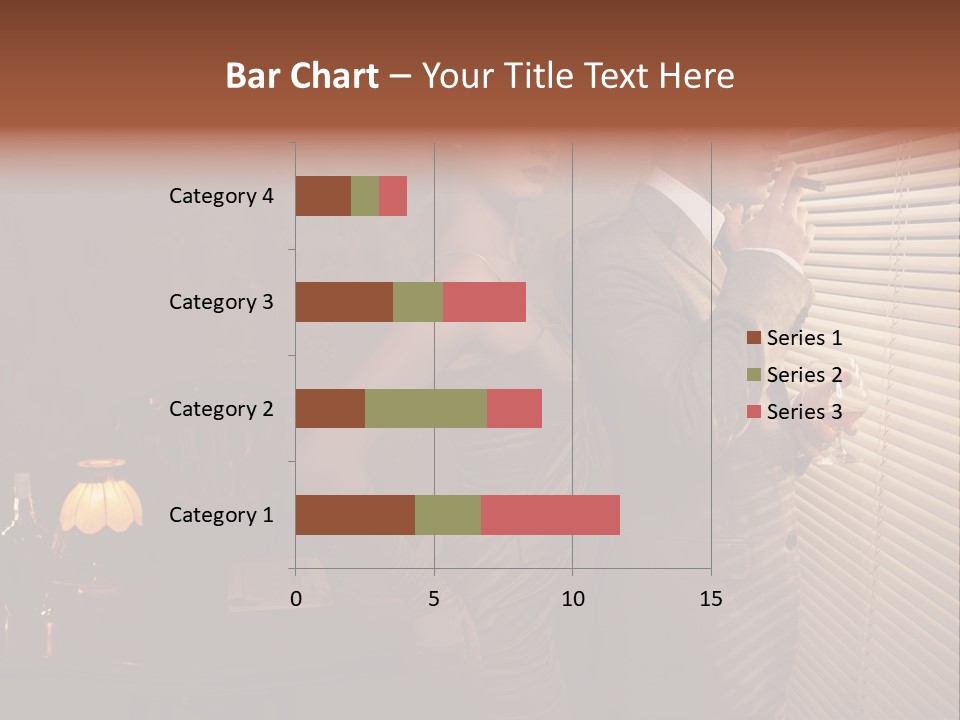 Whiskey Cigar Lovers PowerPoint Template