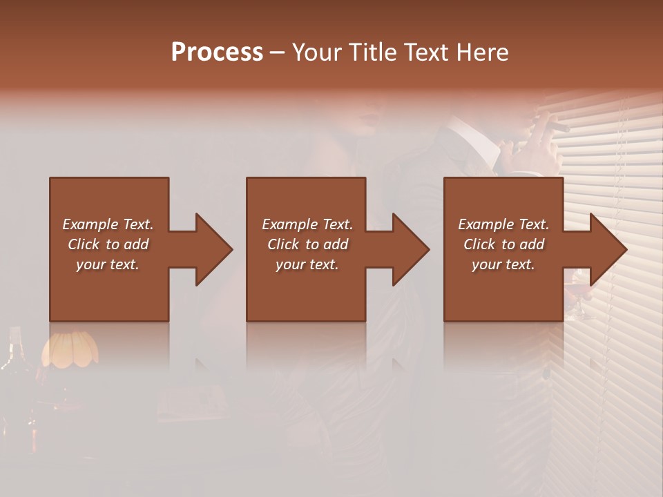 Whiskey Cigar Lovers PowerPoint Template