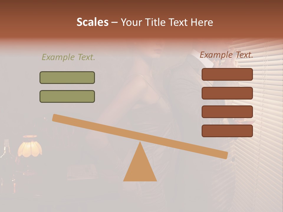 Whiskey Cigar Lovers PowerPoint Template