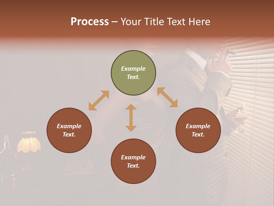 Whiskey Cigar Lovers PowerPoint Template