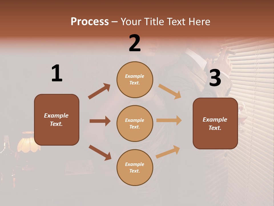 Whiskey Cigar Lovers PowerPoint Template