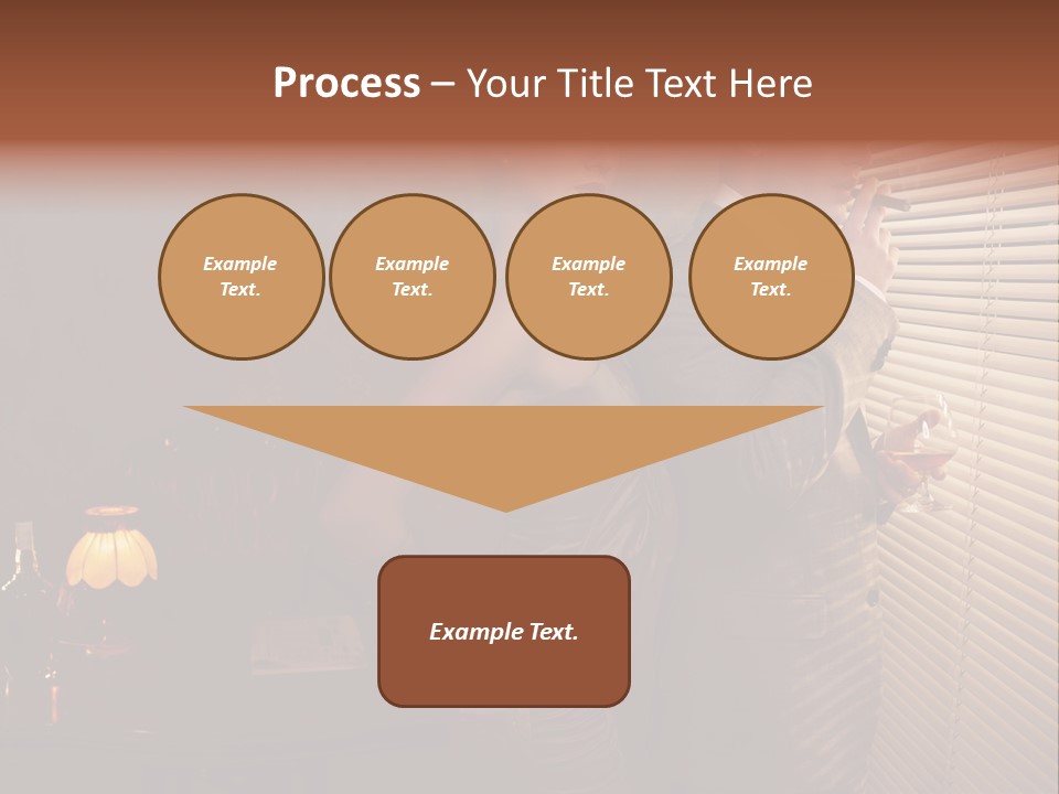 Whiskey Cigar Lovers PowerPoint Template