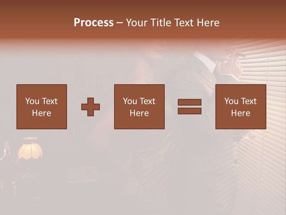 Whiskey Cigar Lovers PowerPoint Template