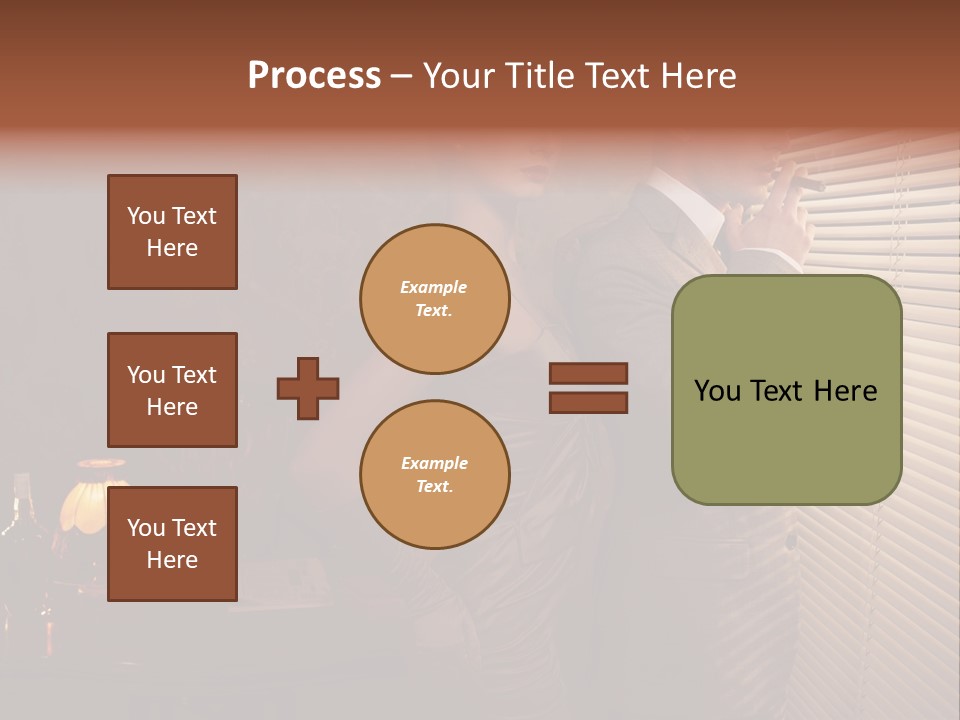 Whiskey Cigar Lovers PowerPoint Template