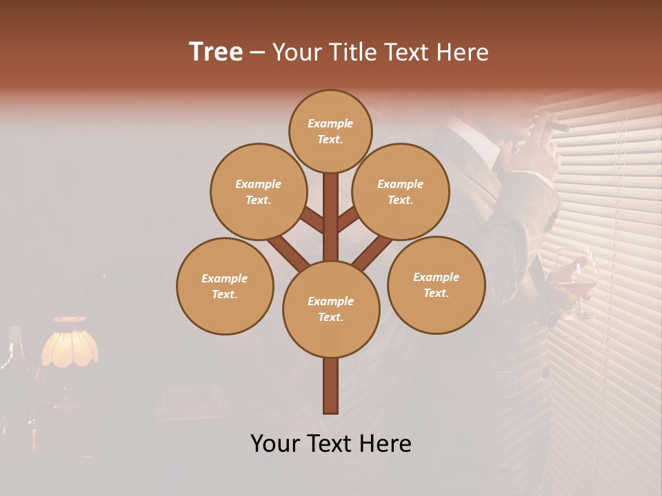 Whiskey Cigar Lovers PowerPoint Template