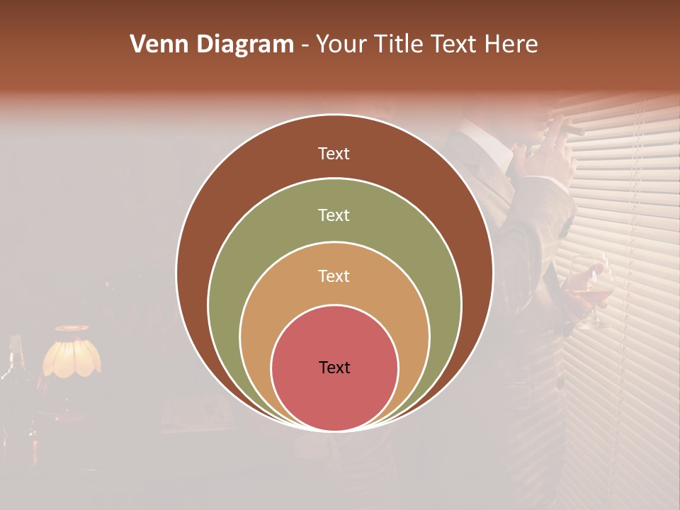 Whiskey Cigar Lovers PowerPoint Template