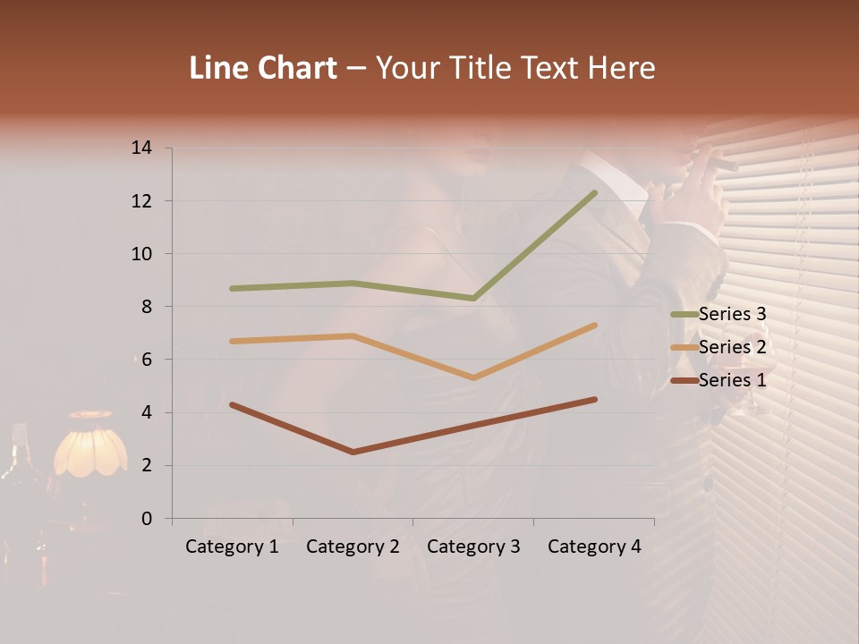 Whiskey Cigar Lovers PowerPoint Template