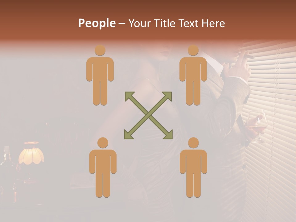 Whiskey Cigar Lovers PowerPoint Template