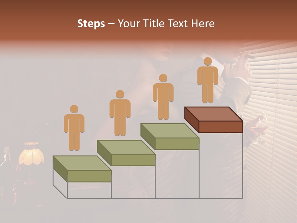 Whiskey Cigar Lovers PowerPoint Template