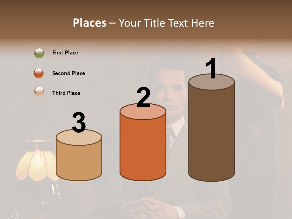 Luxury Mad Men Woman PowerPoint Template