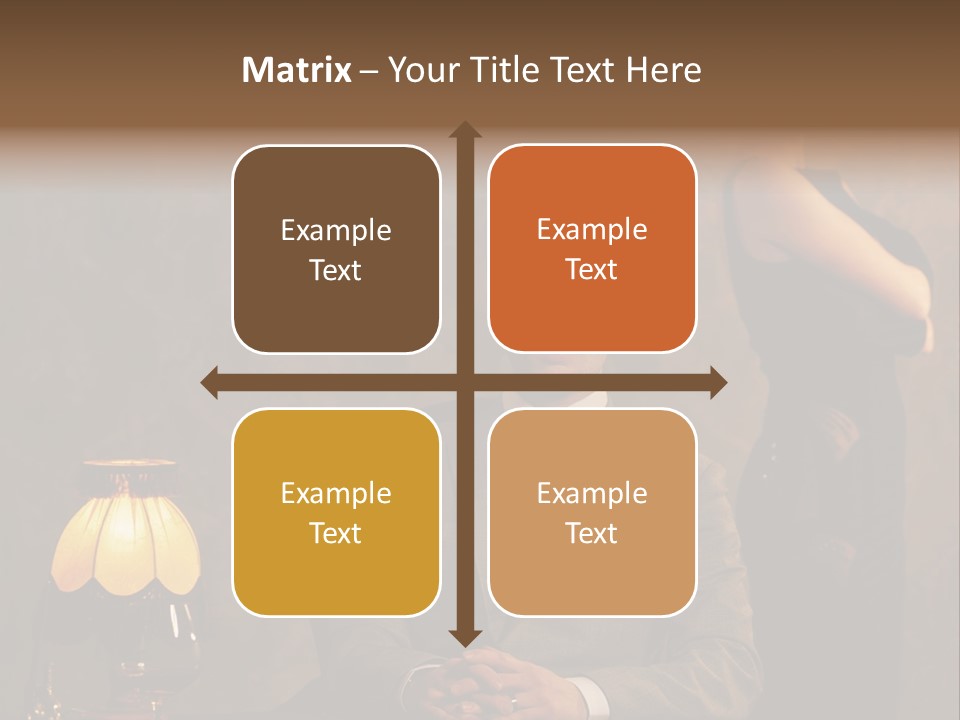 Luxury Mad Men Woman PowerPoint Template