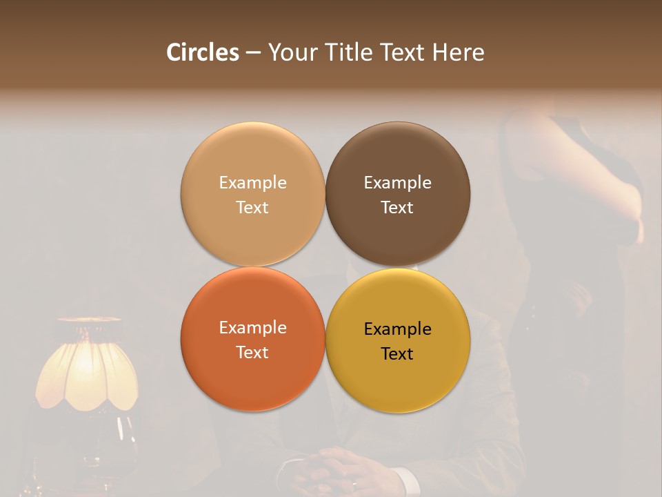 Luxury Mad Men Woman PowerPoint Template