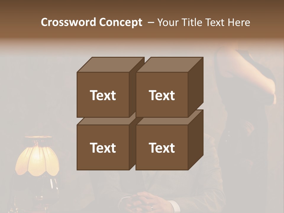 Luxury Mad Men Woman PowerPoint Template