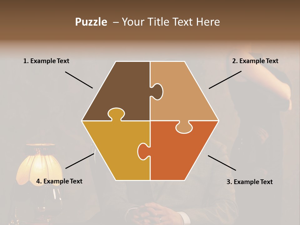 Luxury Mad Men Woman PowerPoint Template