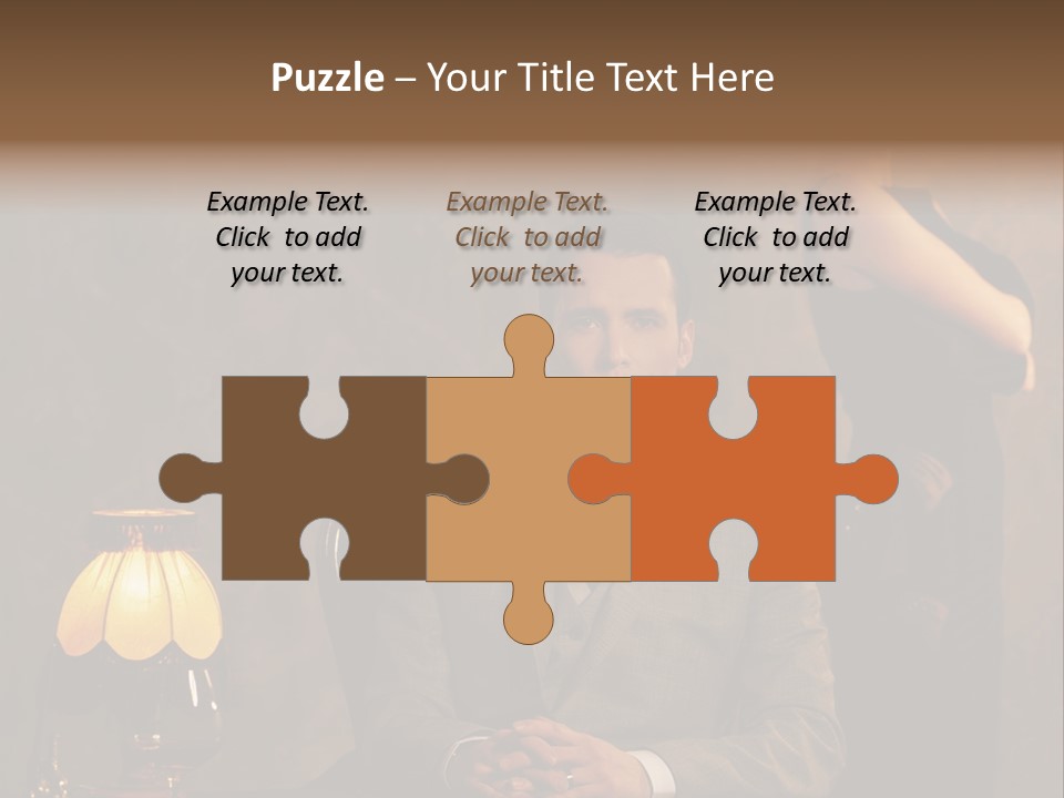 Luxury Mad Men Woman PowerPoint Template