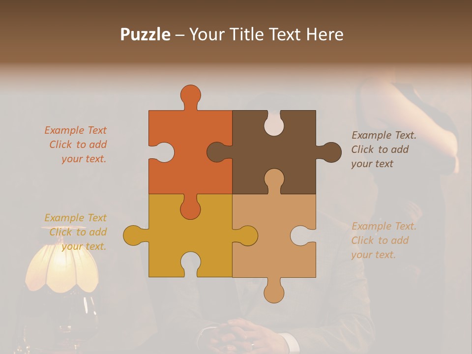 Luxury Mad Men Woman PowerPoint Template