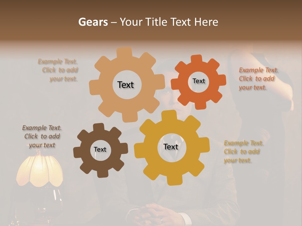 Luxury Mad Men Woman PowerPoint Template