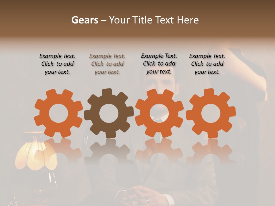 Luxury Mad Men Woman PowerPoint Template