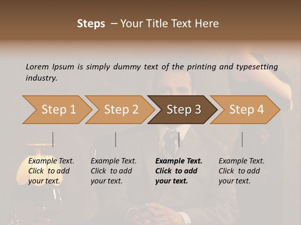 Luxury Mad Men Woman PowerPoint Template