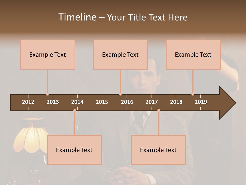 Luxury Mad Men Woman PowerPoint Template