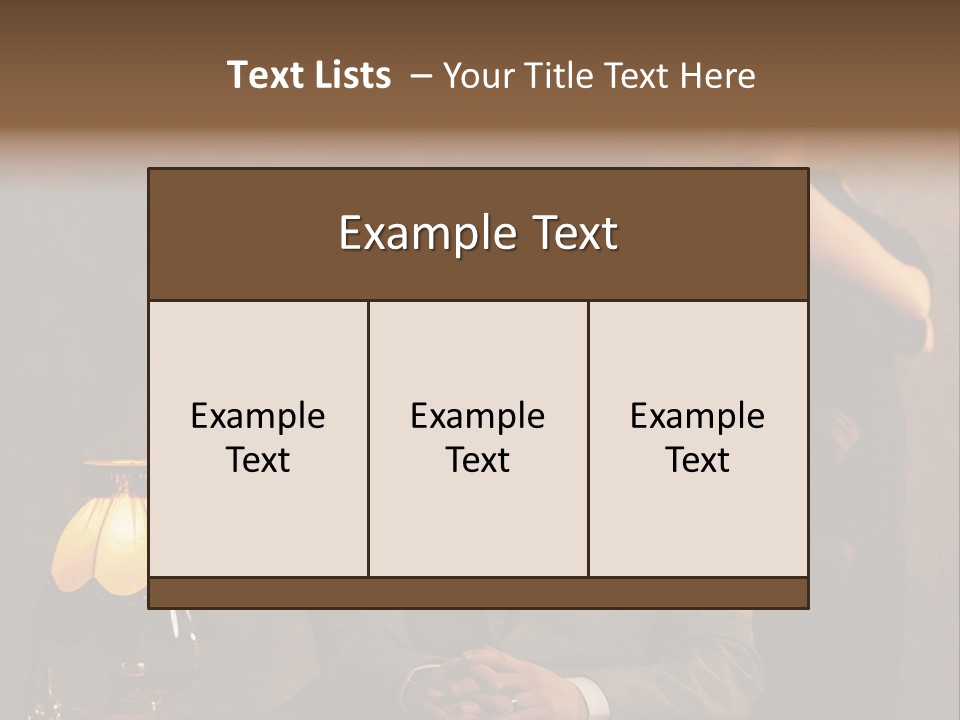 Luxury Mad Men Woman PowerPoint Template