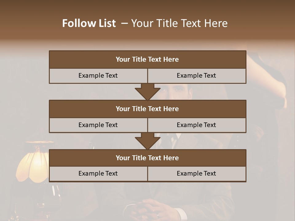 Luxury Mad Men Woman PowerPoint Template