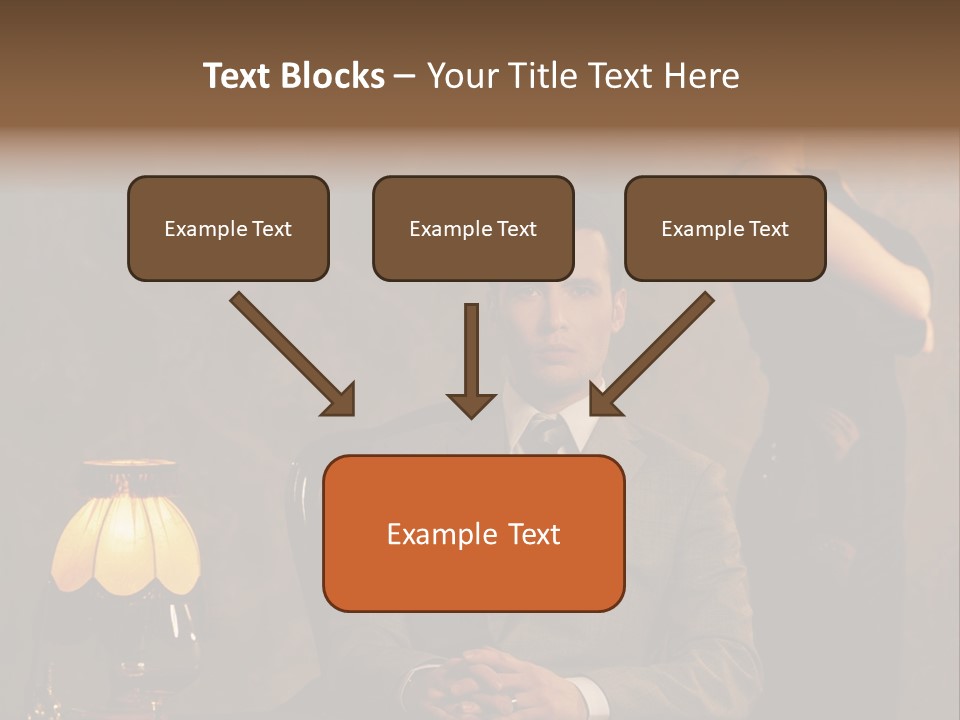 Luxury Mad Men Woman PowerPoint Template