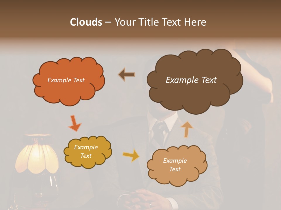 Luxury Mad Men Woman PowerPoint Template