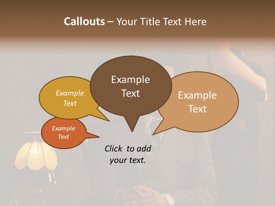 Luxury Mad Men Woman PowerPoint Template