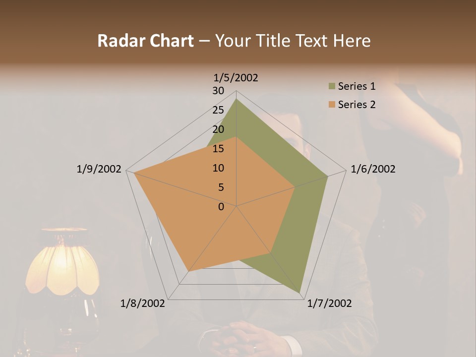 Luxury Mad Men Woman PowerPoint Template