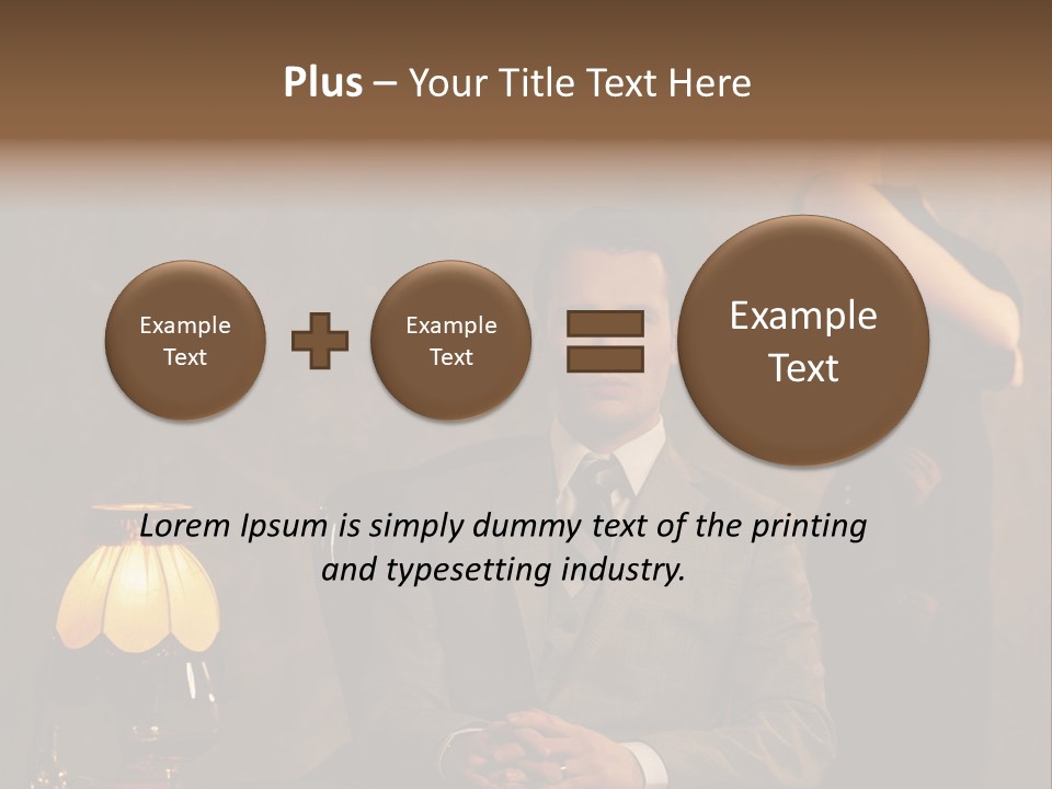 Luxury Mad Men Woman PowerPoint Template