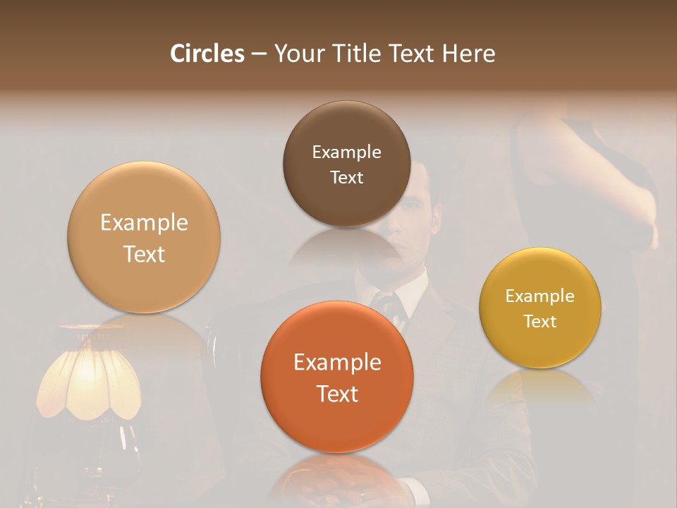 Luxury Mad Men Woman PowerPoint Template