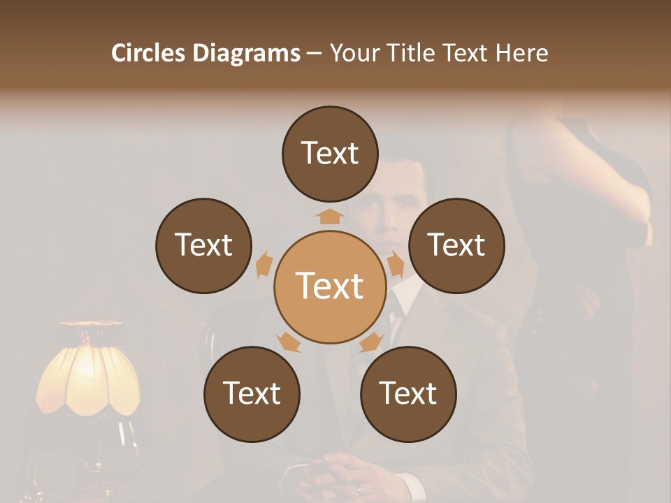 Luxury Mad Men Woman PowerPoint Template